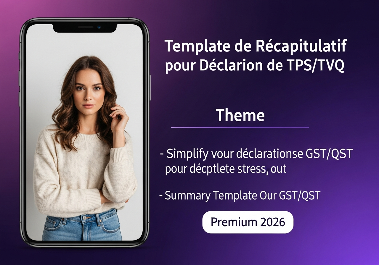 Template de Récapitulatif pour Déclaration de TPS/TVQ