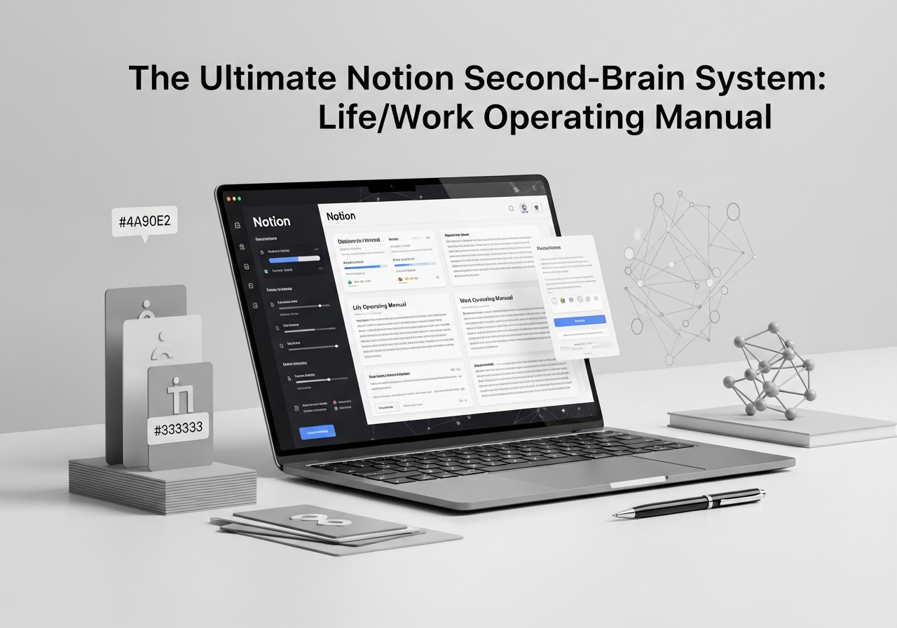 The Ultimate Notion Second-Brain System: Life/Work Operating Manual